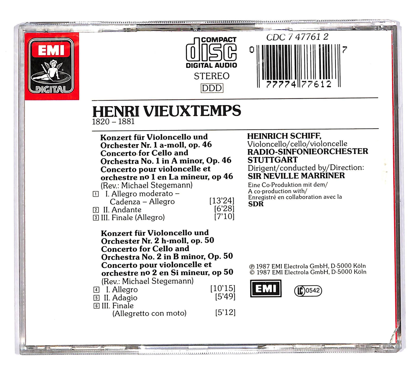 EBOND Vieuxtemps - Cellokonzerte No. 1 e 2 CD CD059912