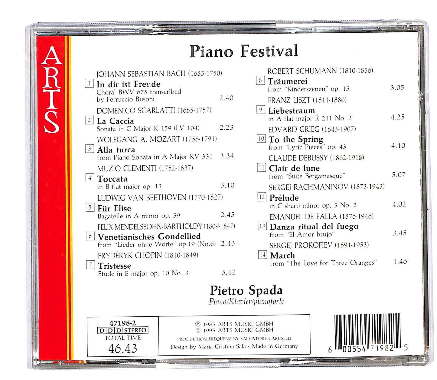 EBOND Pietro Spada - Piano Festival CD CD059914