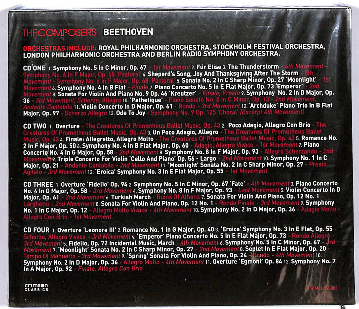 EBOND The composers beethoven - The composers beethoven CD CD059922