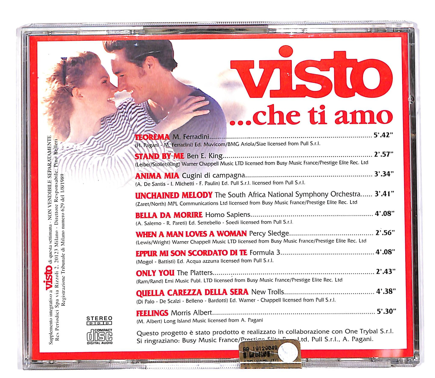 EBOND Various - visto.. che ti amo EDITORIALE CD CD059948