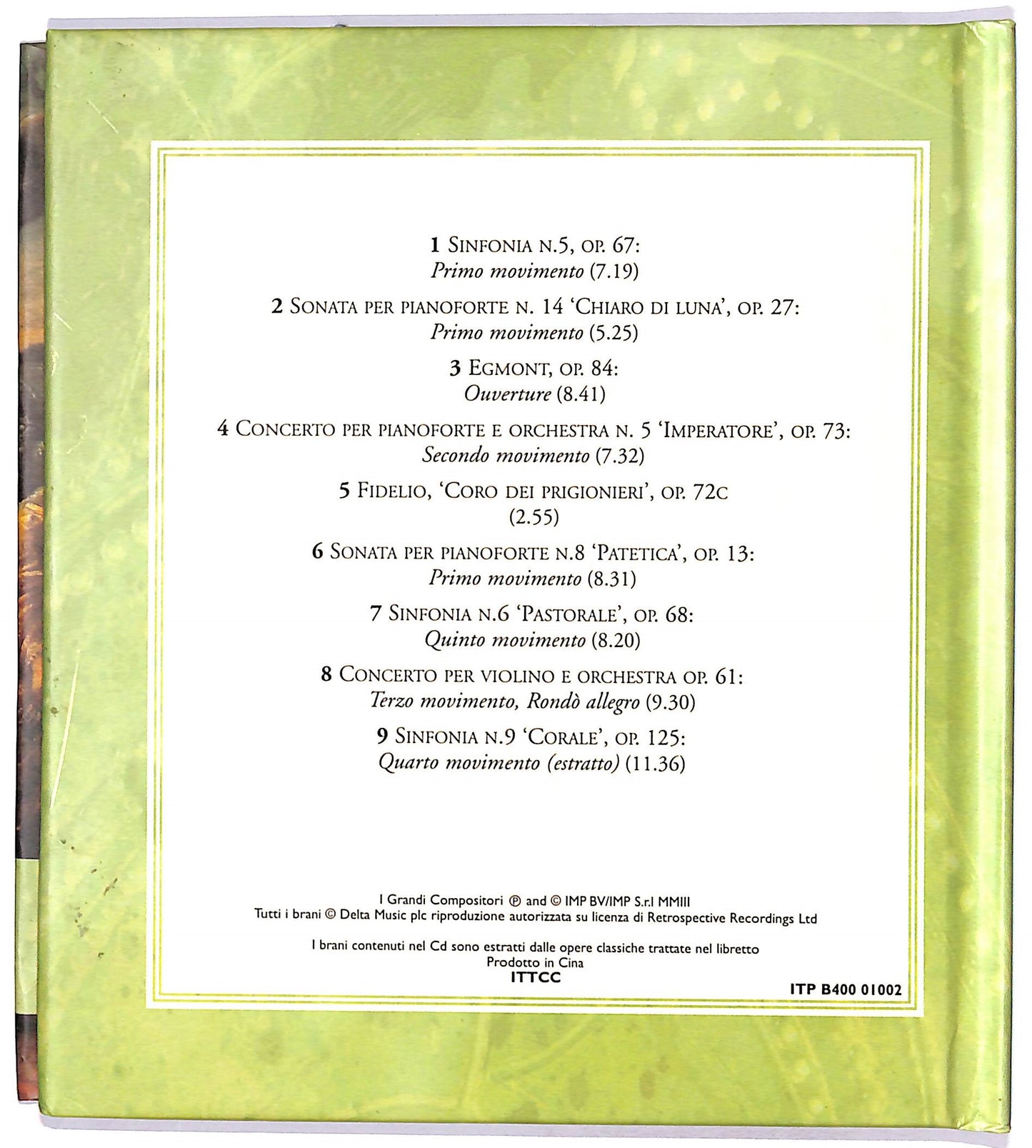 EBOND Beethoven - Lo Spirito Della Liberta vol.1 EDITORIALE CD CD060172