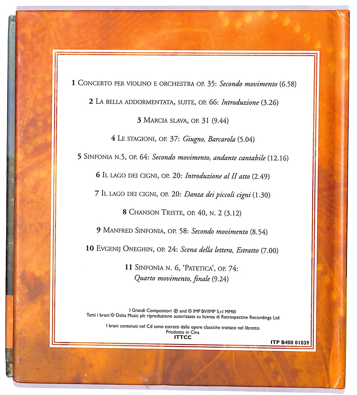 EBOND Tchaikovsky - Trionfi E Tormenti vol.4 EDITORIALE CD CD060175