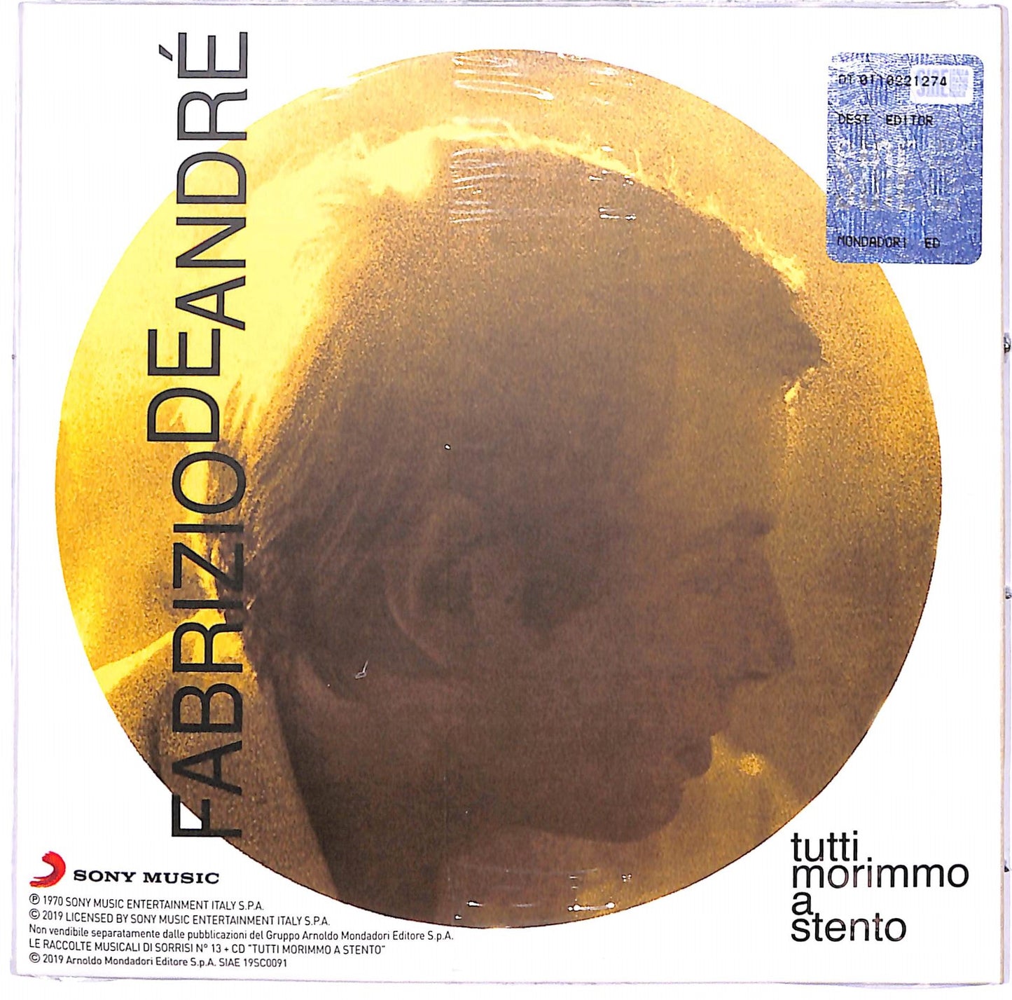 EBOND Fabrizio De Andre - Tutti Morimmo A Stento EDITORIALE CD CD060212