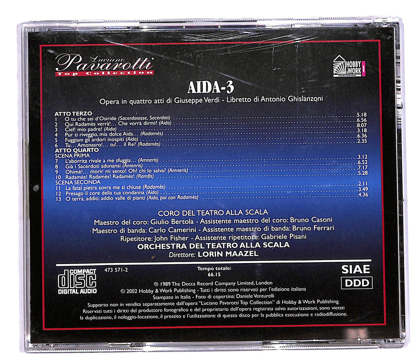 EBOND Giuseppe Verdi Luciano Pavarotti - Aida 3 EDITORIALE CD CD060218