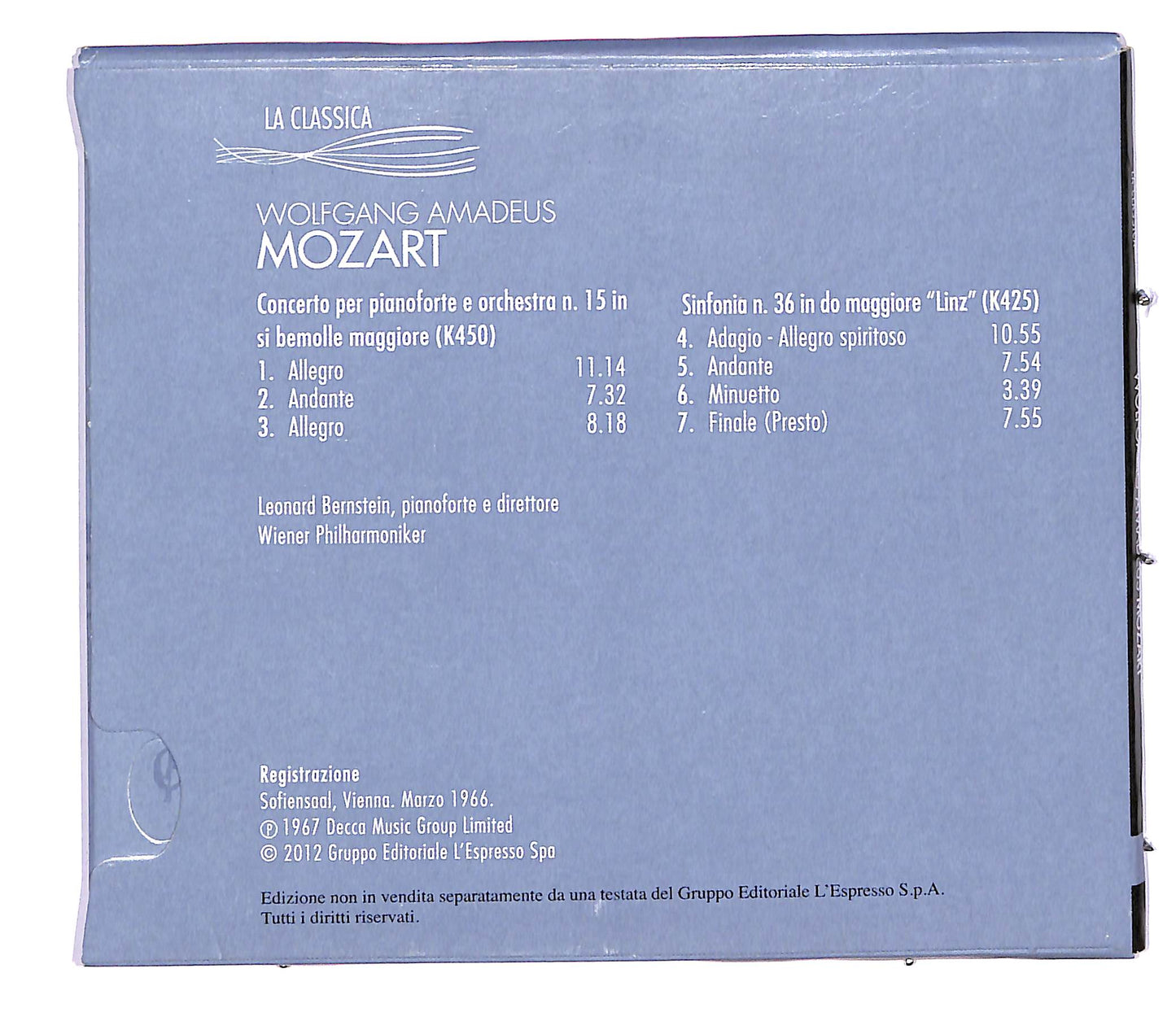EBOND Mozart - Concerto per pianoforte e orchestra n.15 EDITORIALE CD CD060227