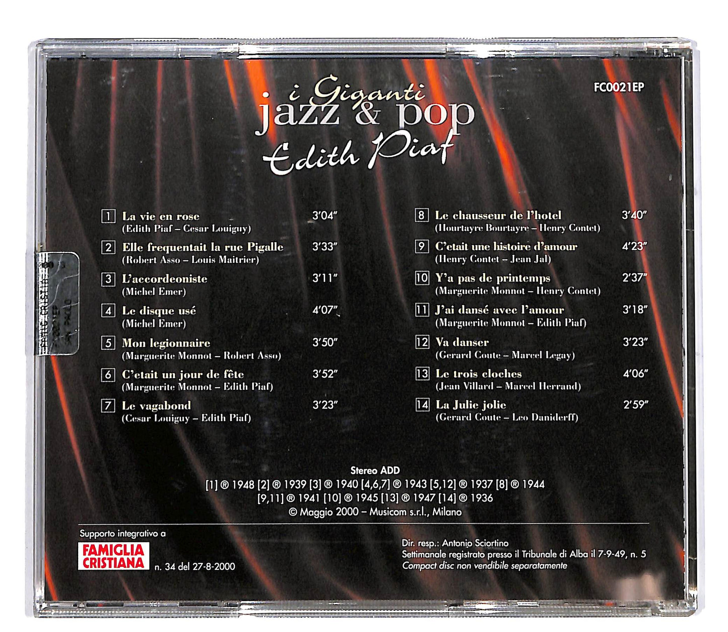 EBOND Edith Piaf - Edith Piaf EDITORIALE CD CD060335