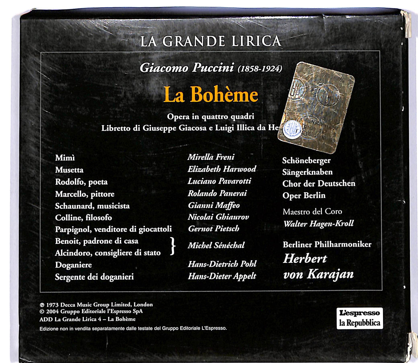 EBOND Puccini - La Boheme EDITORIALE CD CD060511