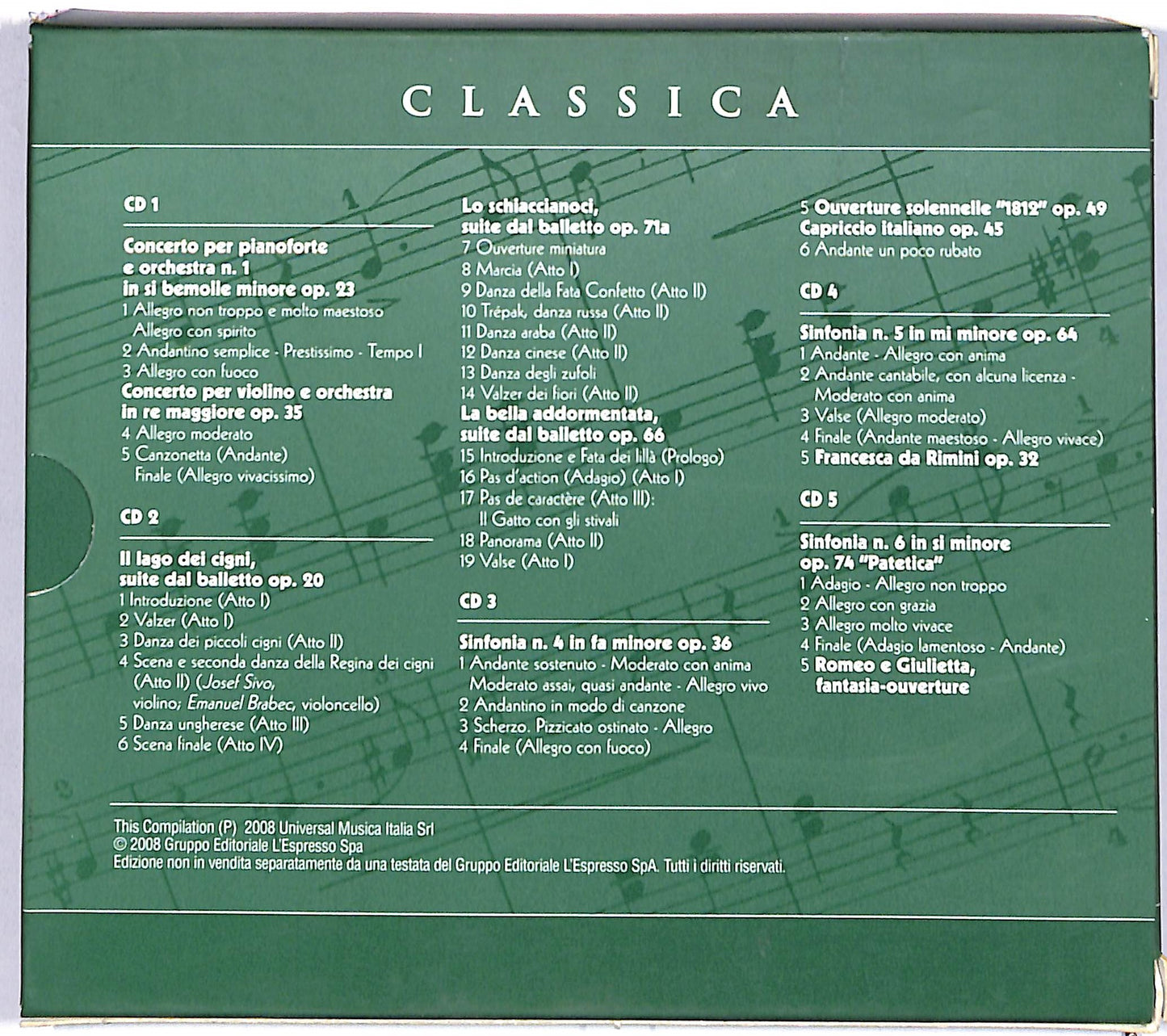 EBOND Classica - Petrilic Ciaikovski EDITORIALE CD CD060517