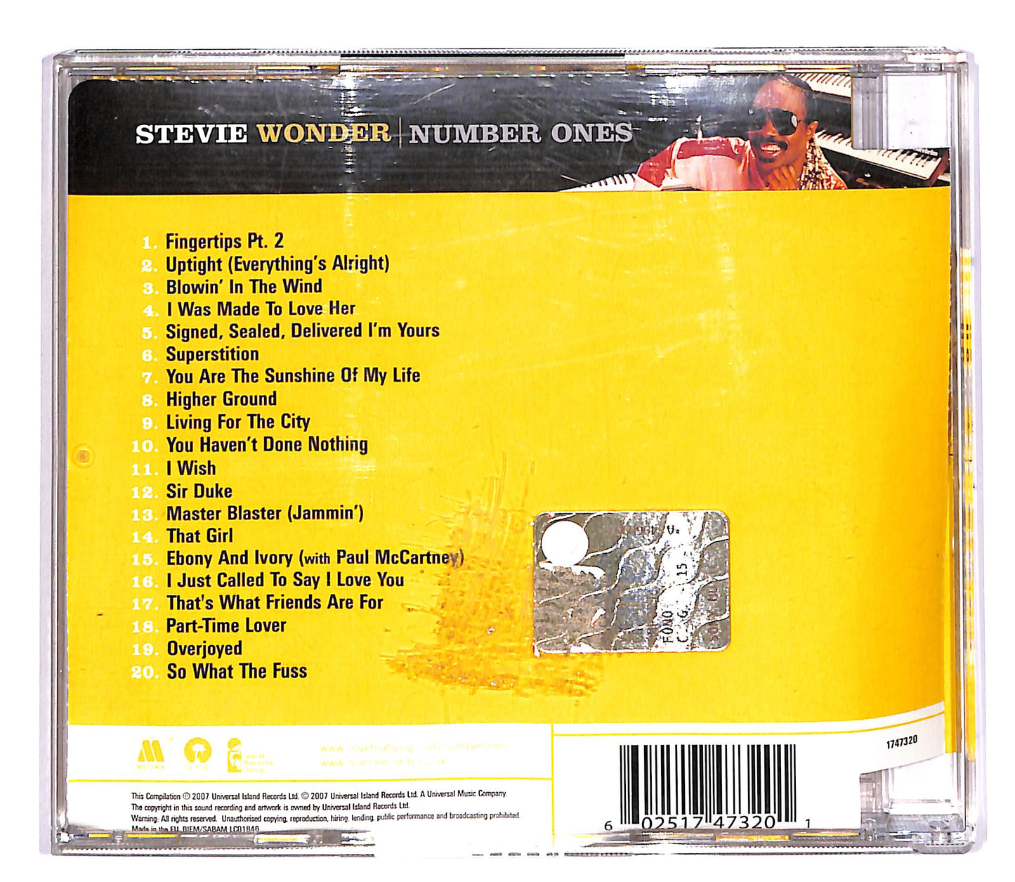 EBOND Stevie Wonder - Number Ones CD CD060534