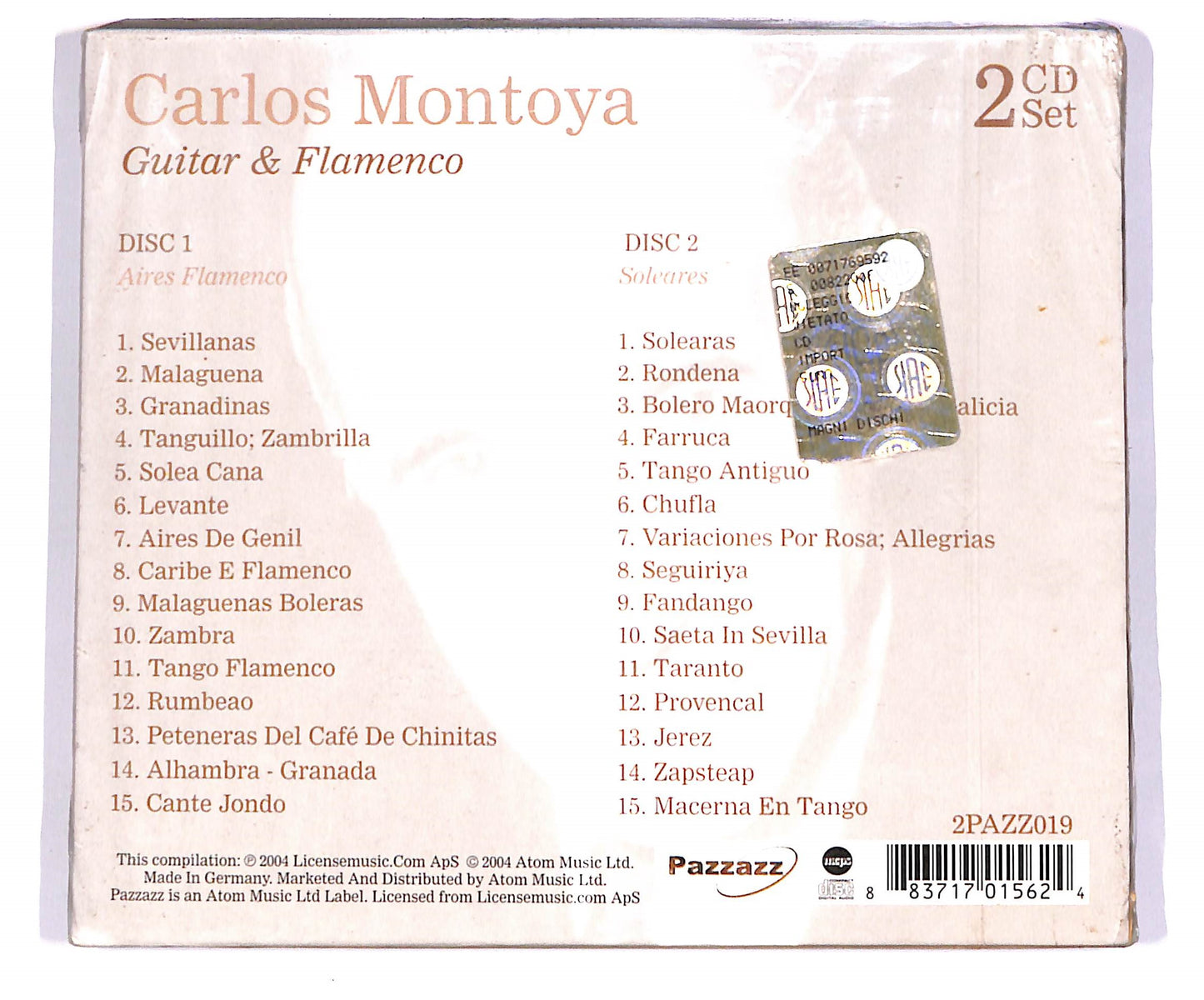 EBOND Carlos Montoya - Guitar & Flamenco (2 dischi) CD CD060611