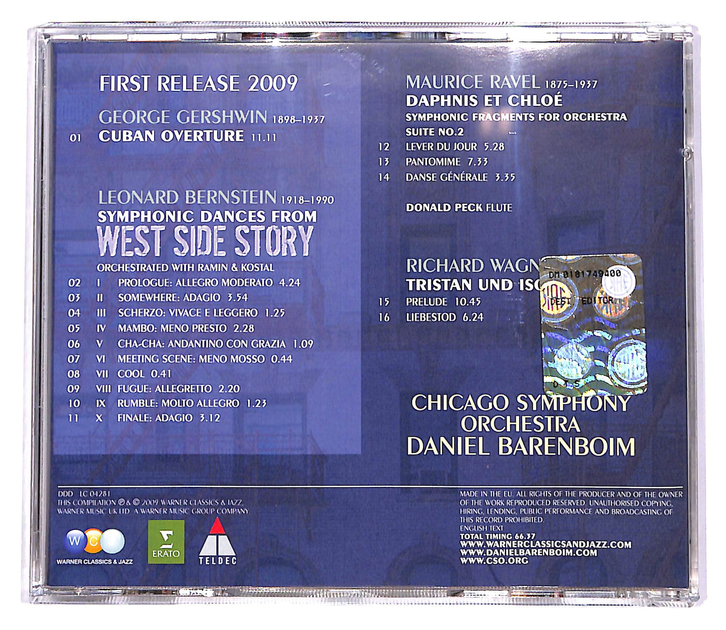 EBOND Barenboim Vol.4 - West Side Story, Cuban Overture EDITORIALE CD CD060613