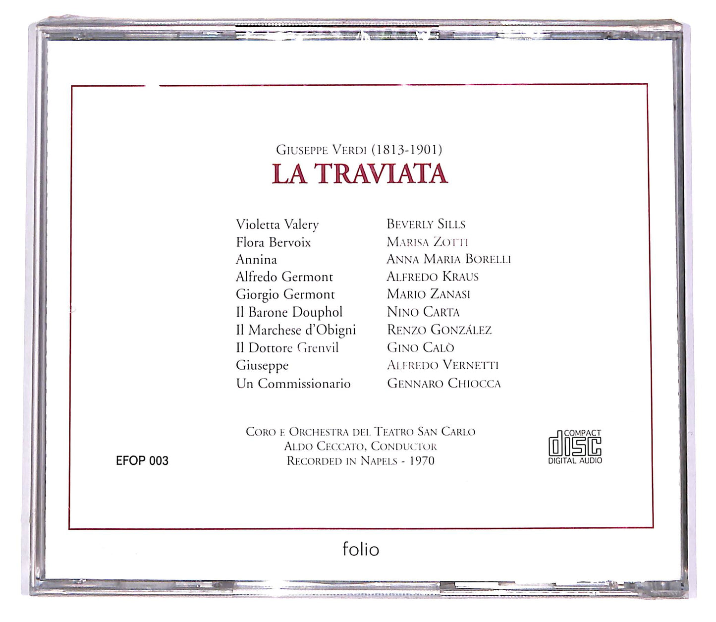 EBOND L'Opera - Verdi - La Traviata Vol.1 EDITORIALE CD CD060622