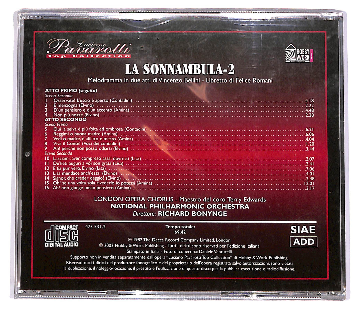 EBOND La Sonnambula 2 - Luciano Pavarotti - Top Collection EDITORIA CD CD060634