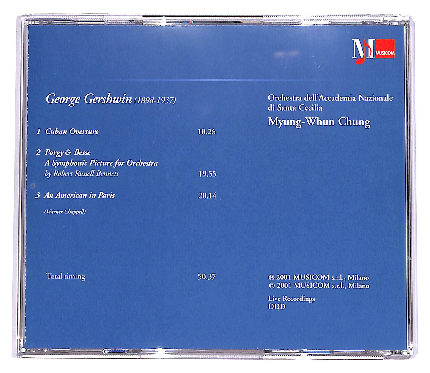 EBOND Gershwin - Cuban Overture, Porgy & Bess - Chung EDITORIALE CD CD060708