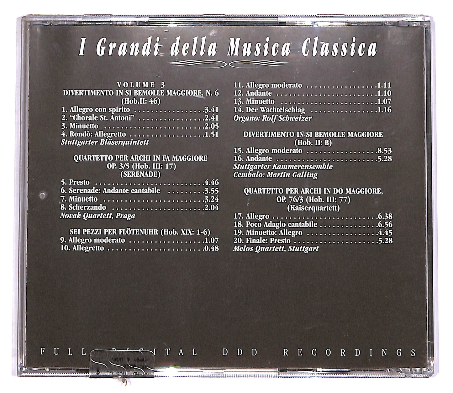 EBOND Haydn - Volume III EDITORIALE CD CD060709