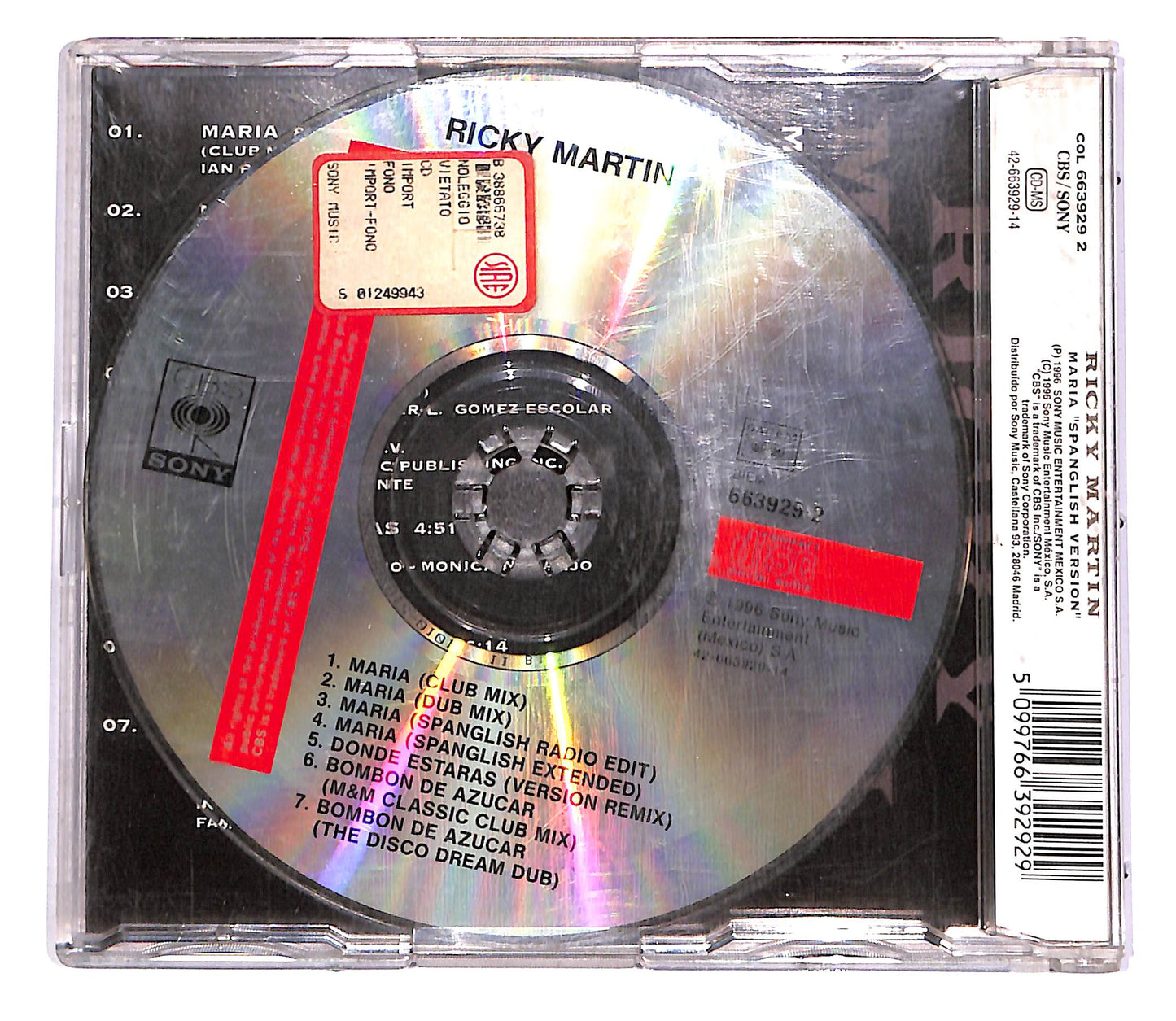 EBOND Ricky Martin - Maria (Spanglish Version) CD CD060716
