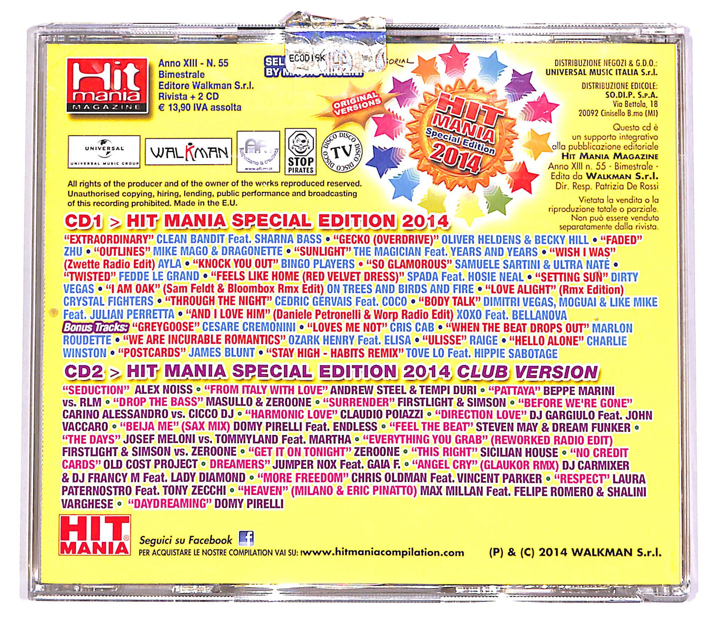 EBOND Various - Hit Mania Special Edition 2014 (2 dischi) CD CD060724