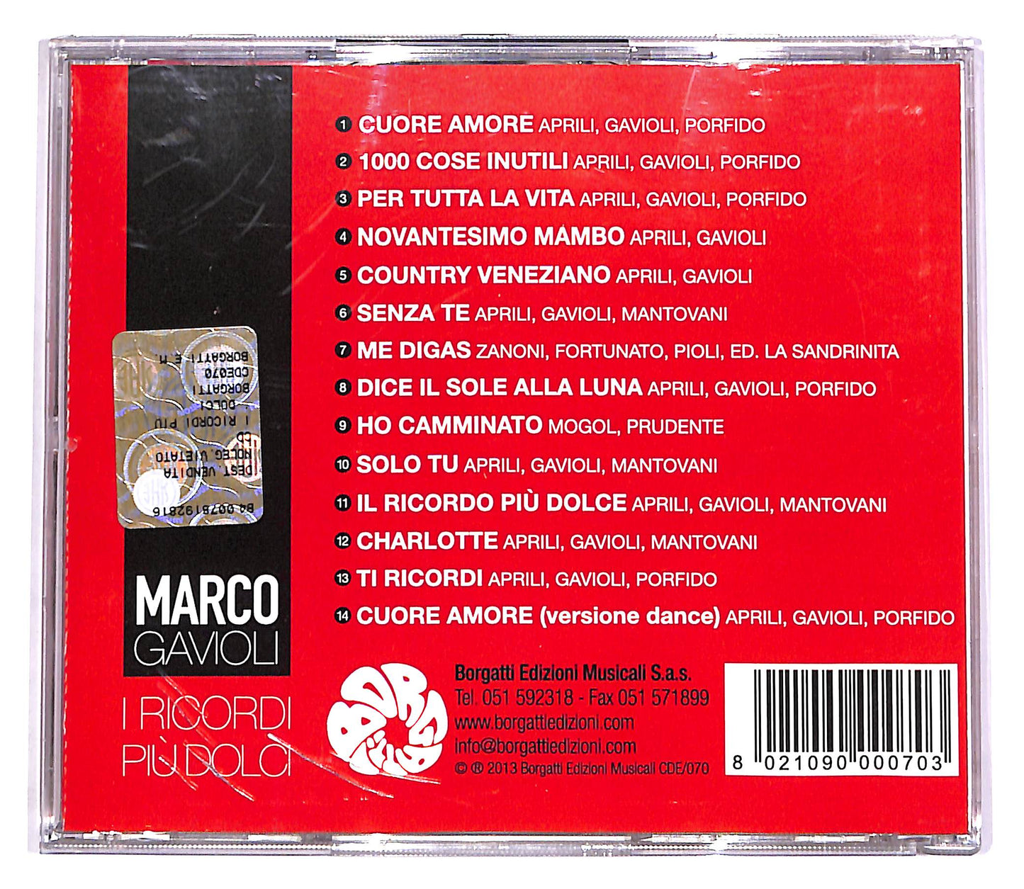 EBOND Marco Gavioli - I Ricordi Piu Dolci CD CD060725