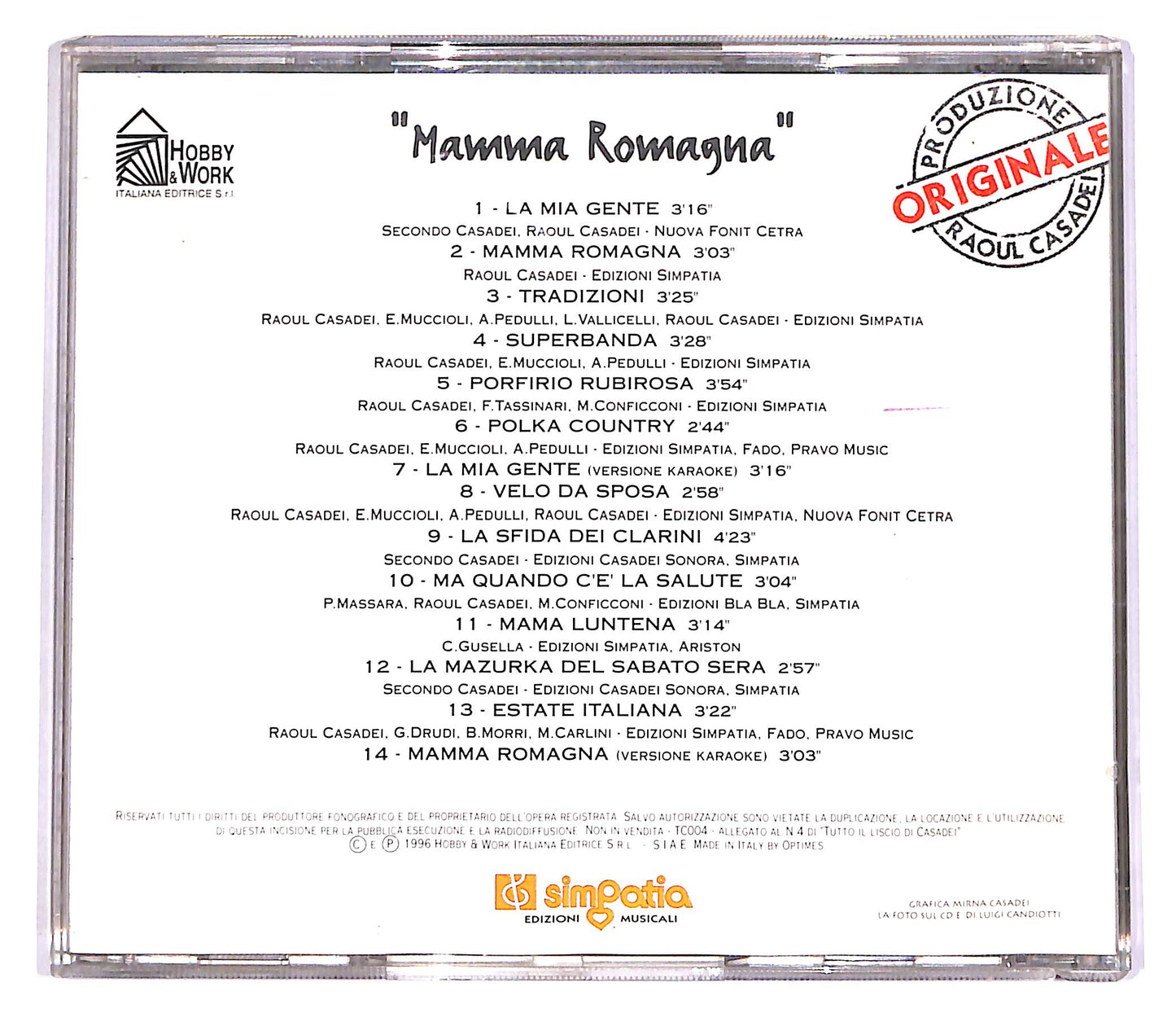 EBOND Tutto Il Liscio Di Casadei Vol.4 - Mamma Romagna EDITORIALE CD CD060745