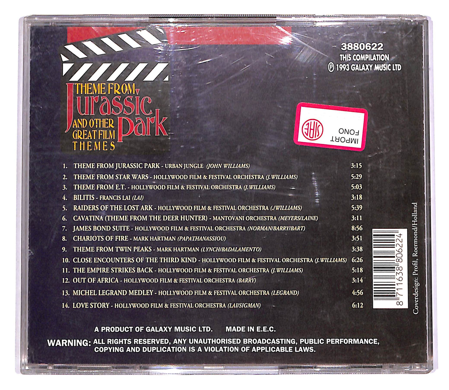 EBOND Various - Theme From Jurassic Park And Other Great Film Themes CD CD060754