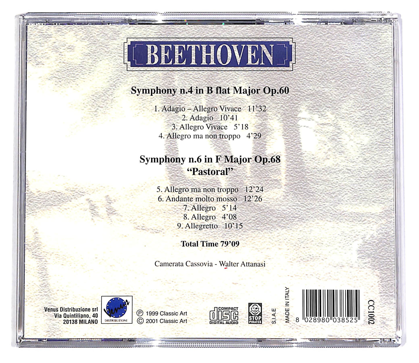 EBOND Beethoven - Symphony N.4 - 6 - Pastoral CD CD060841