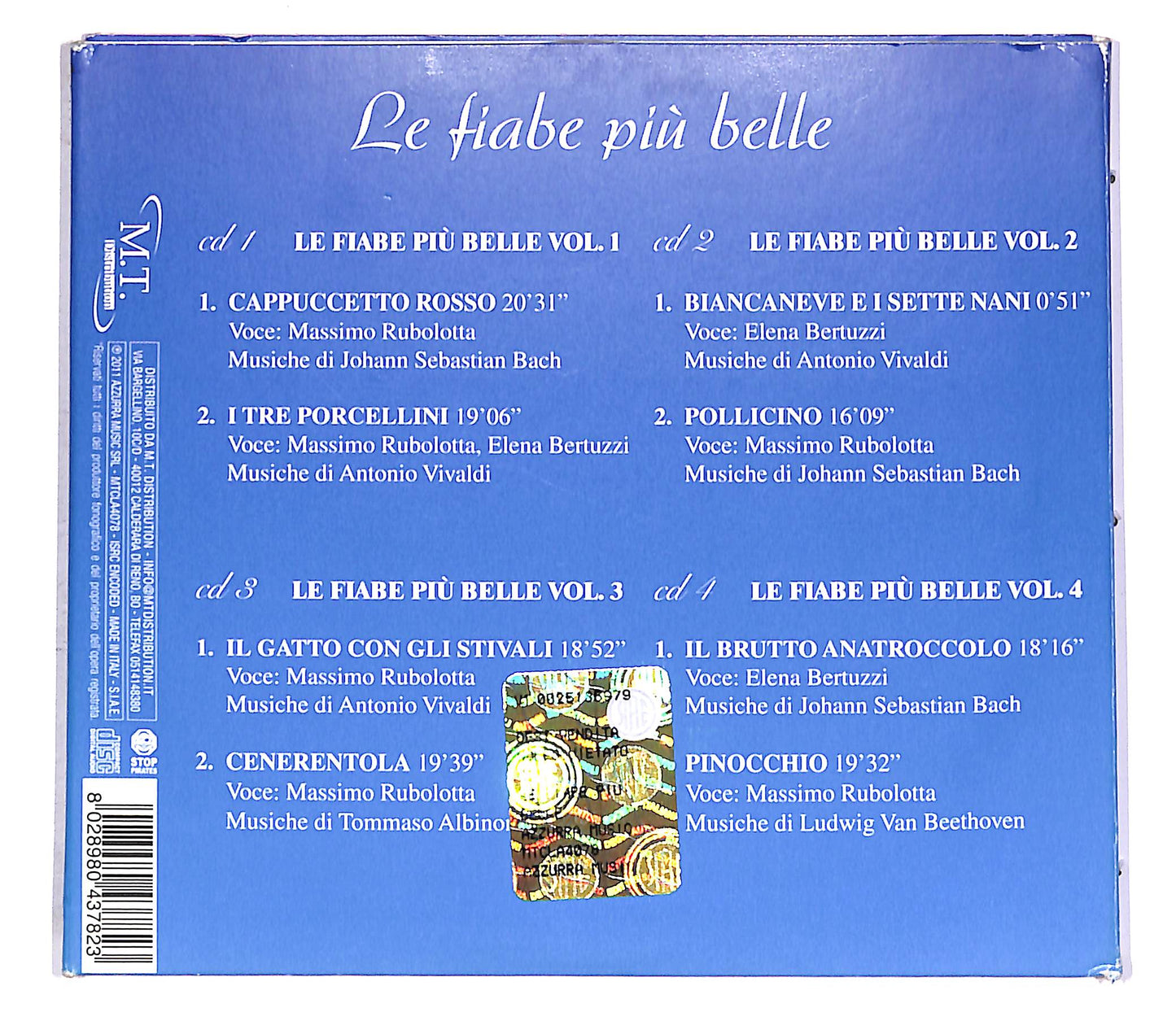 EBOND Various - Le Fiabe Piu Belle Vol.9 (4 dischi) CD CD061136