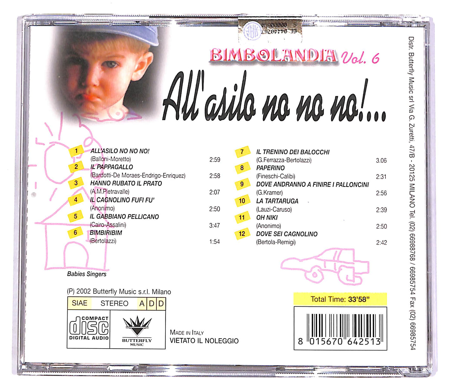 EBOND All'Asilo No No No! - Bimbolandia Vol.6 CD CD061157