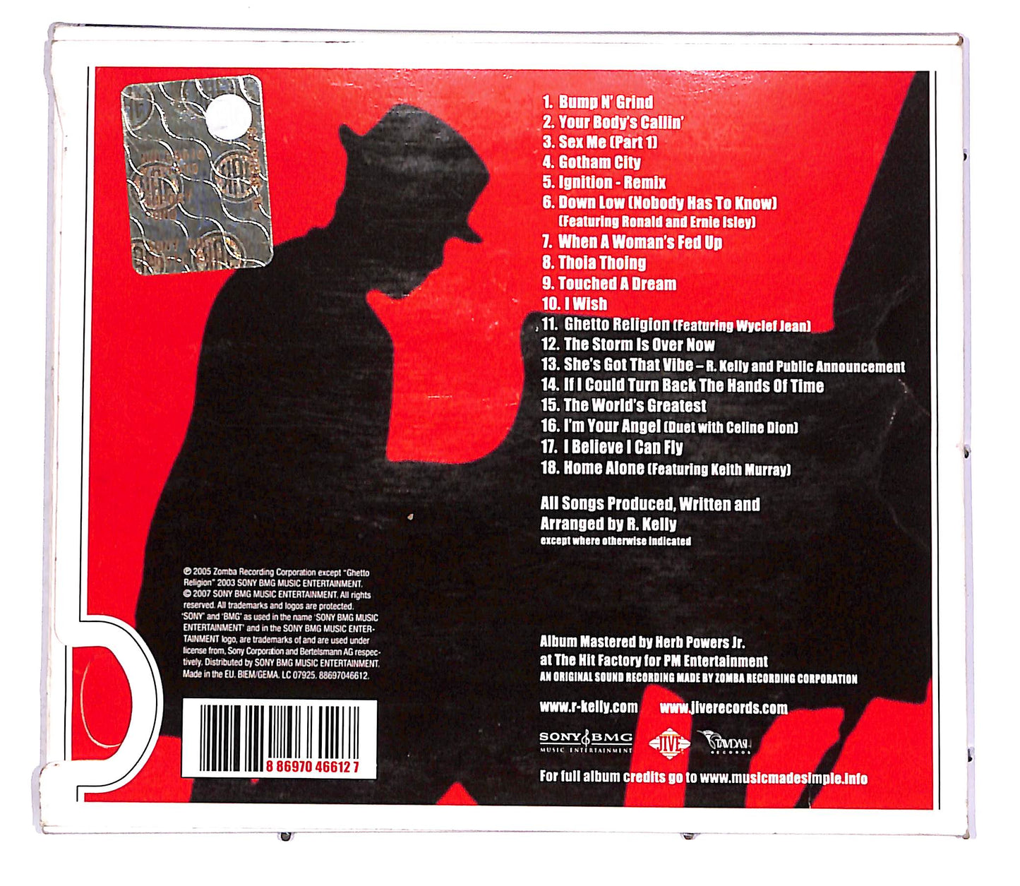 EBOND R. Kelly - The R. In R&B Greatest Hits Collection: Volume 1 CD CD061204