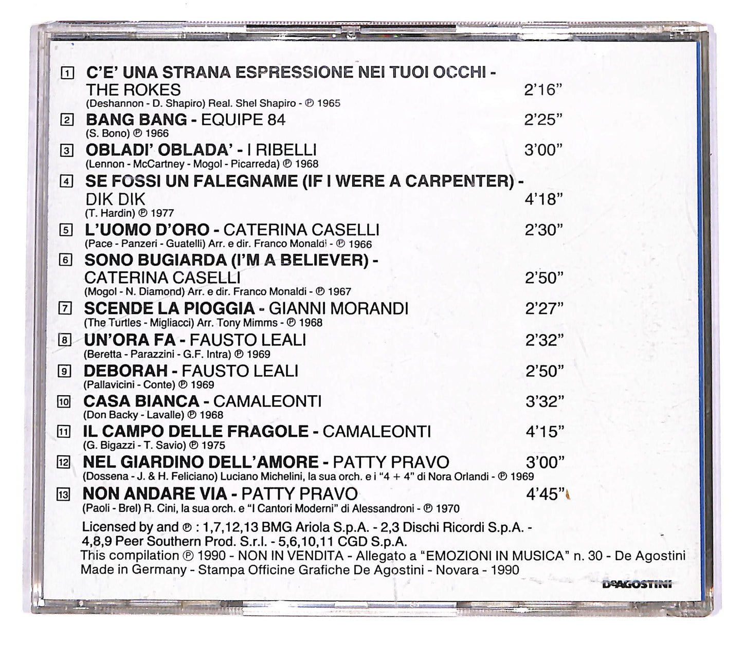 EBOND Emozioni In Musica - Obladi' Oblada' EDITORIALE CD CD061223