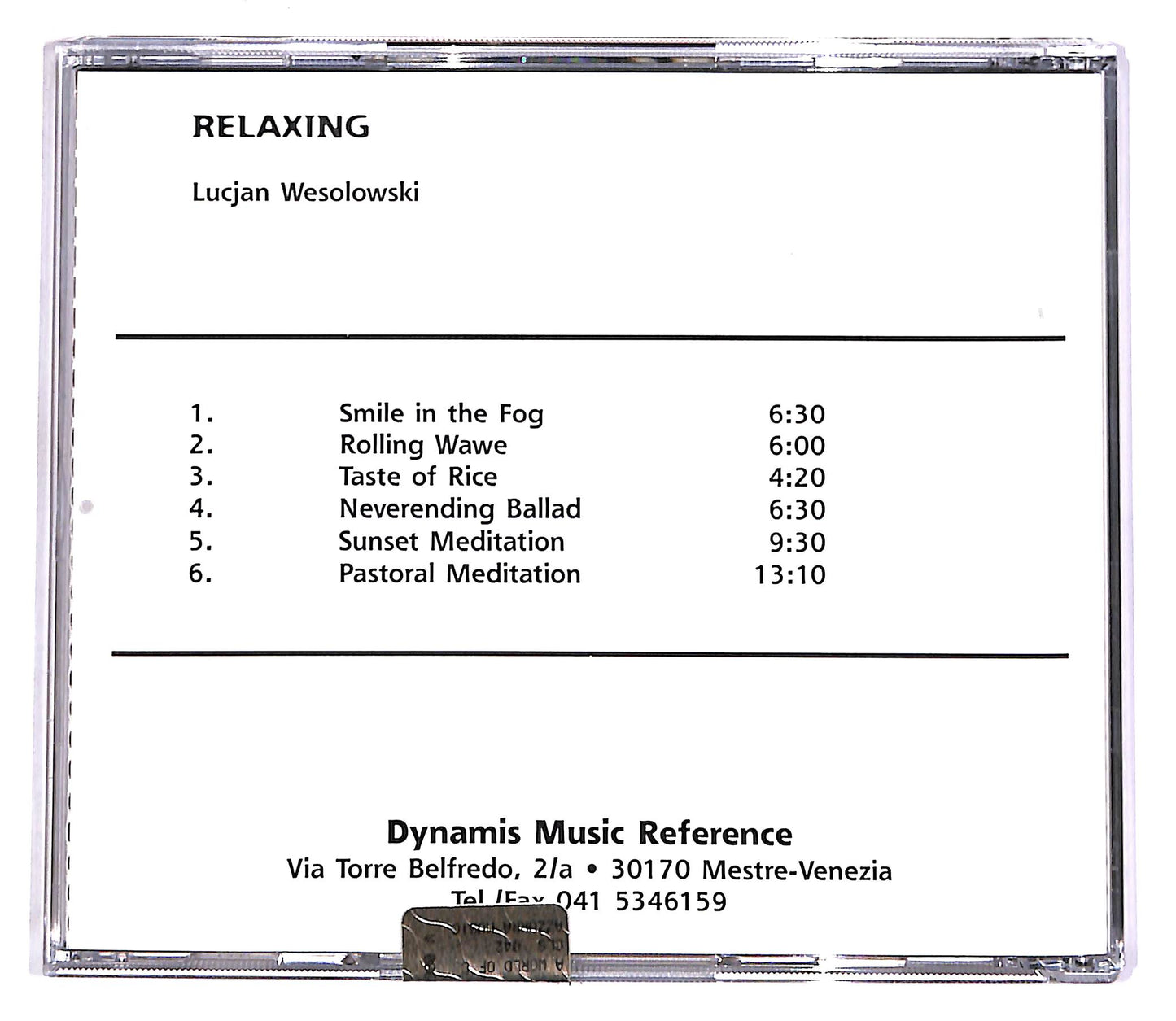 EBOND Lucjan Wesolowski - Relaxing CD CD061248