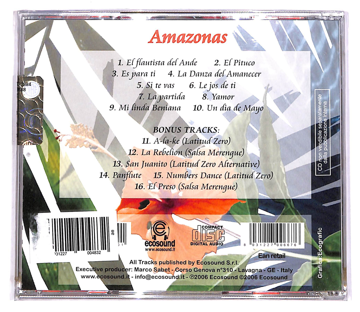 EBOND Amazonas - Danza Del Amanecer CD CD061304