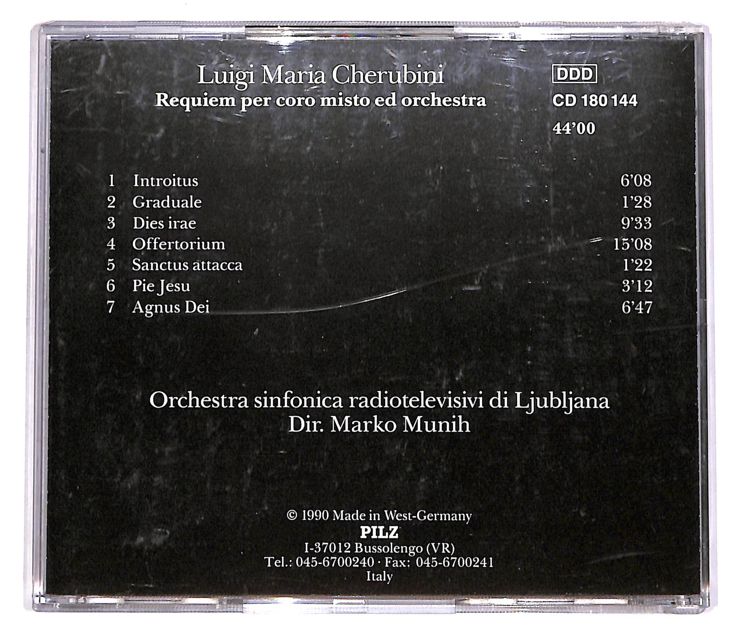 EBOND Luigi Maria Cherubini - Requiem Per Coro Misto Ed Orchestra ED CD CD061435