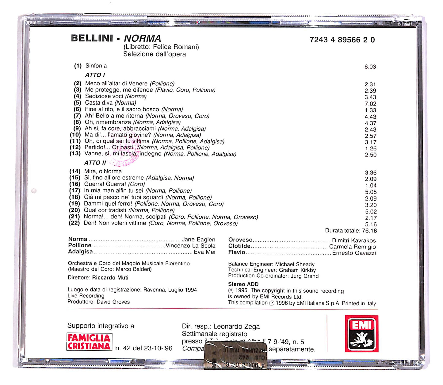 EBOND Bellini Norma - Le Pagine Piu Belle EDITORIALE CD CD061438