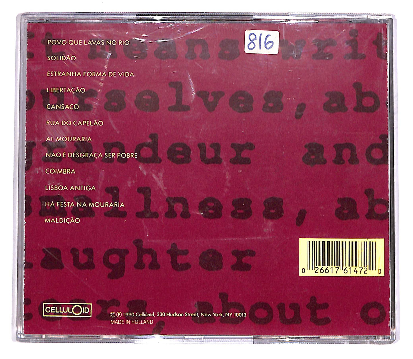 EBOND Amalia Rodgrigues - Don Byas - Fado CD CD061501