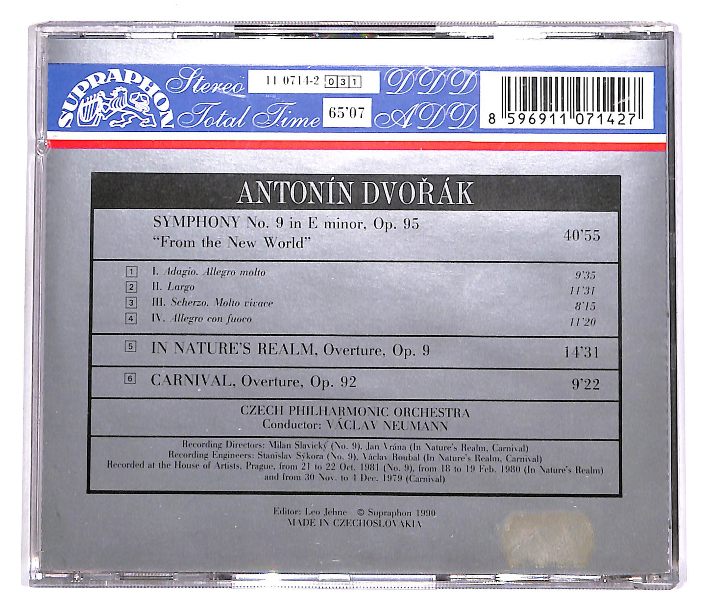 EBOND Dvorak - Symphony No.9 New World / Overtures CD CD061502