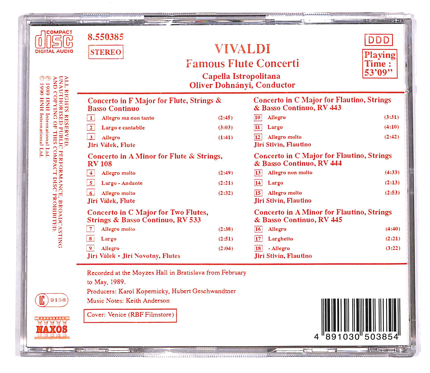EBOND Vivaldi - Famous Flute Concerti CD CD061506