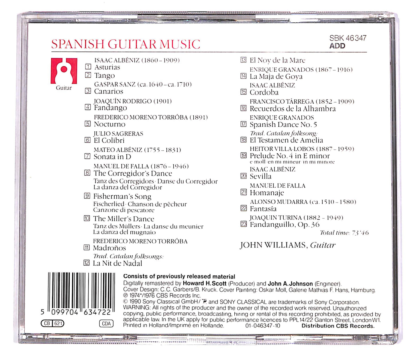 EBOND Spanish Guitar Music - John Williams CD CD061508