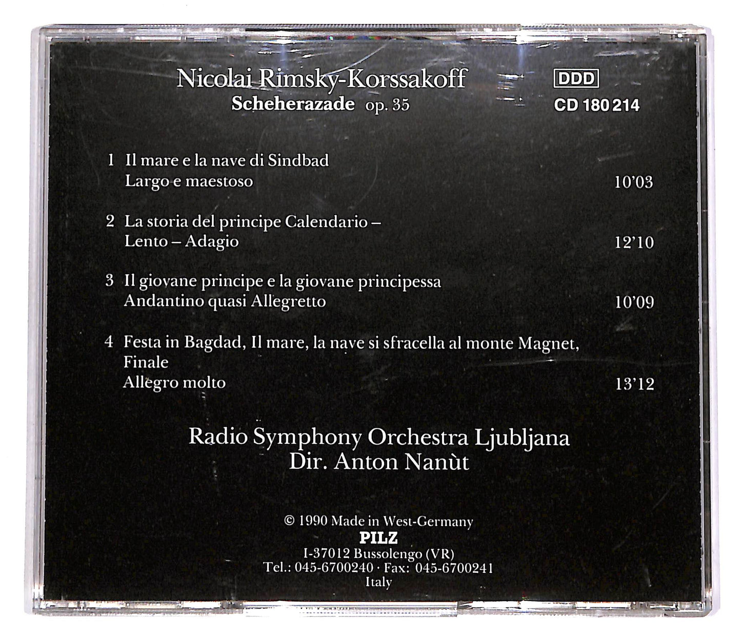 EBOND Nicolai Rimsky-Korssakoff - Scheherazade Op.35 EDITORIALE CD CD061528