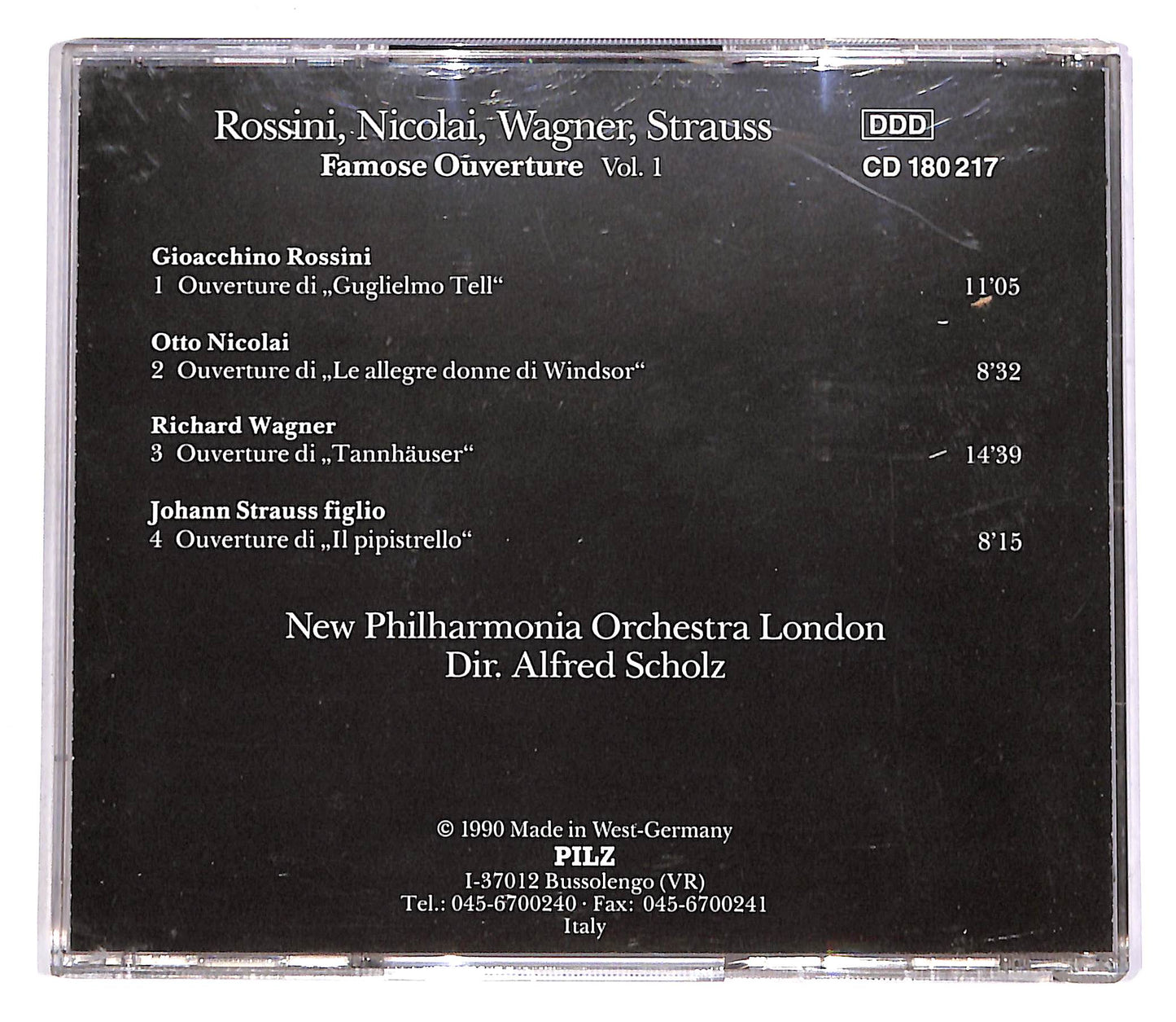 EBOND Rossini, Nicolai, Wagner, Strauss - Famose Ouverture Vol.1 EDI CD CD061529