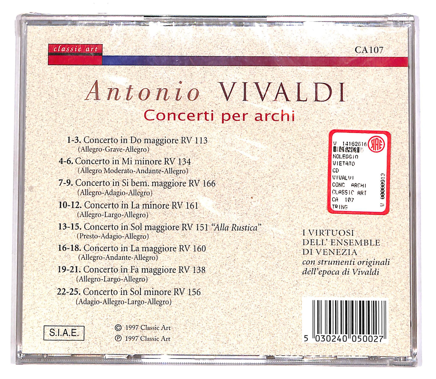 EBOND Antonio Vivaldi - Antonio Vivaldi CD CD061561