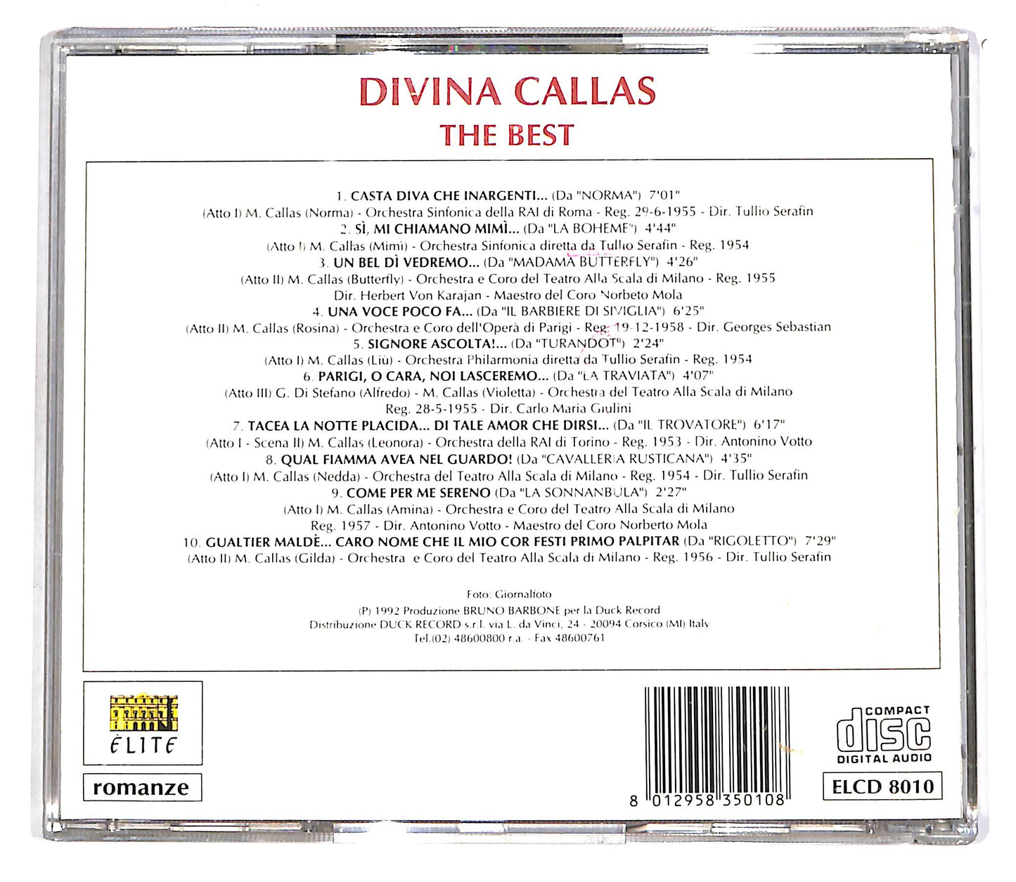 EBOND Divina Callas - The Best CD CD061665