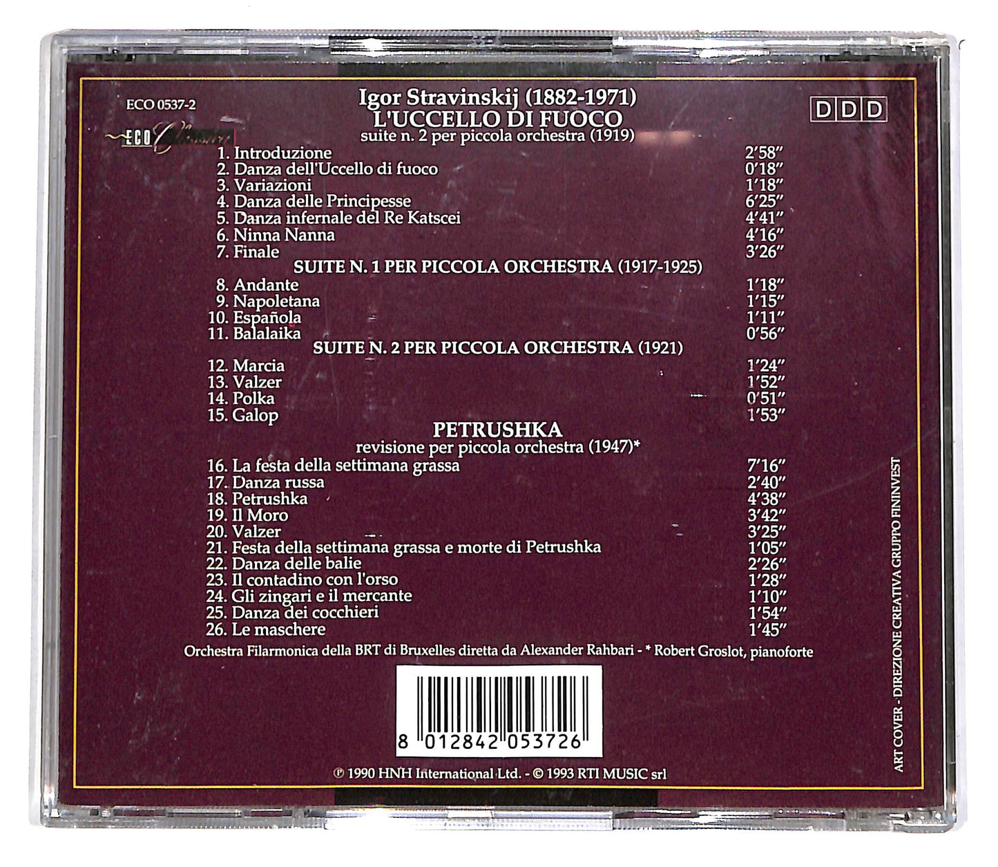 EBOND L'Uccello Di Fuoco - Petrushka - Suites N.1 / N.2 CD CD061701
