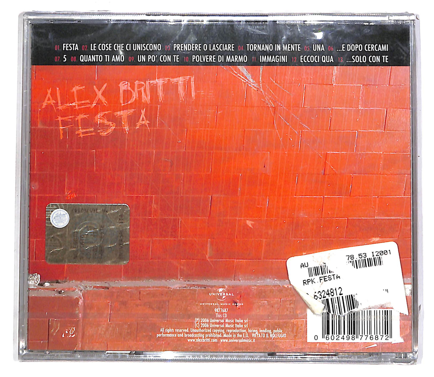EBOND Alex Britti - Festa CD CD061716