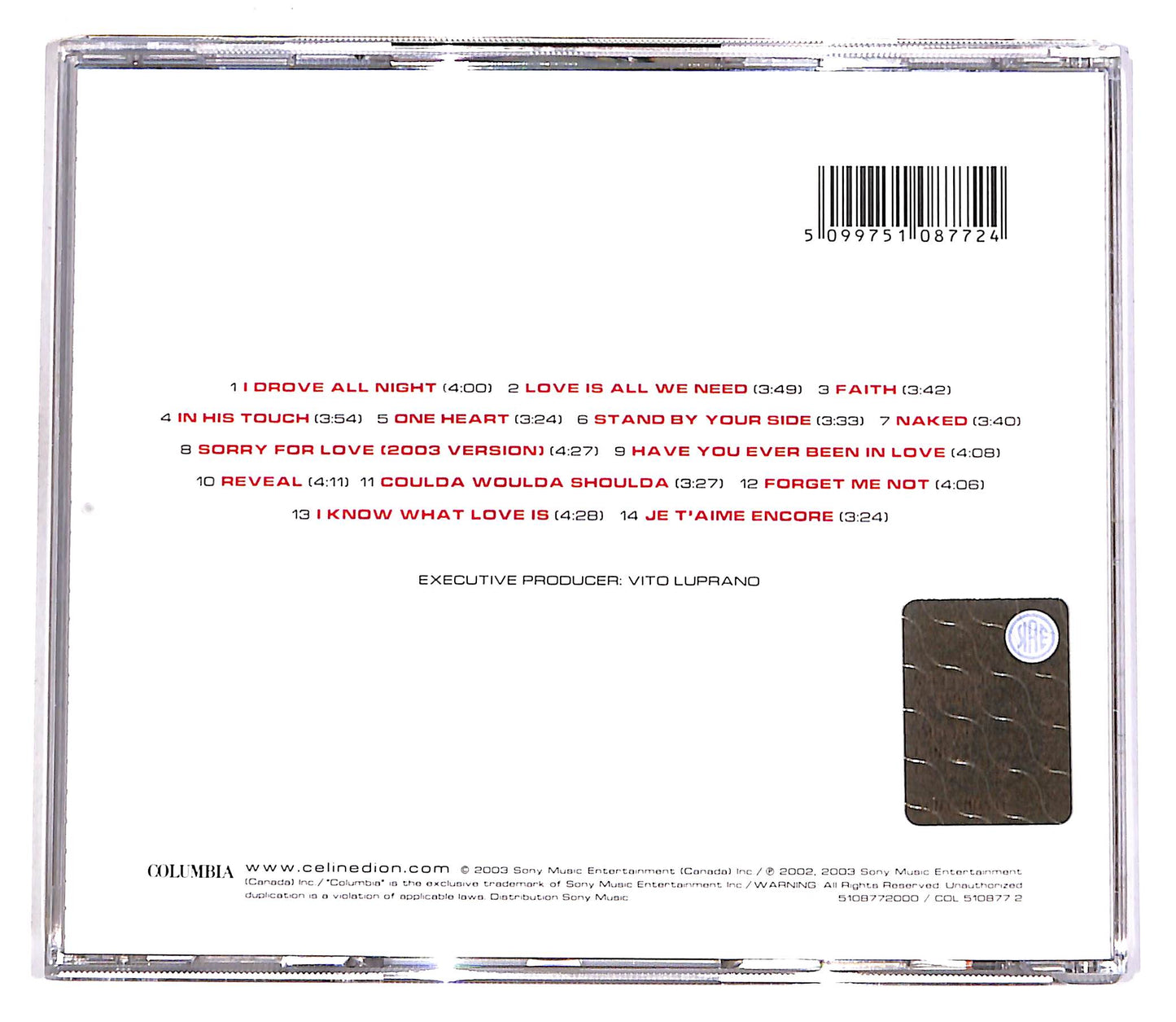 EBOND Celine Dion - One Heart CD CD061747