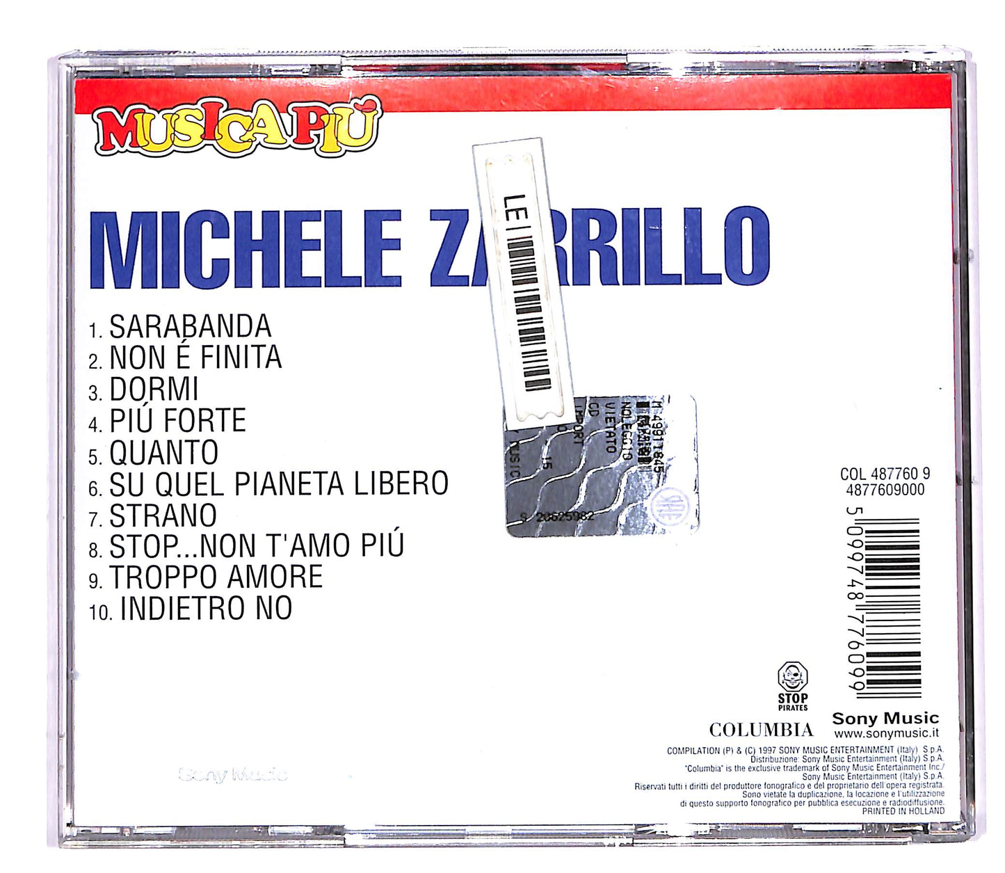 EBOND Michele Zarrillo - Michele Zarrillo CD CD061824