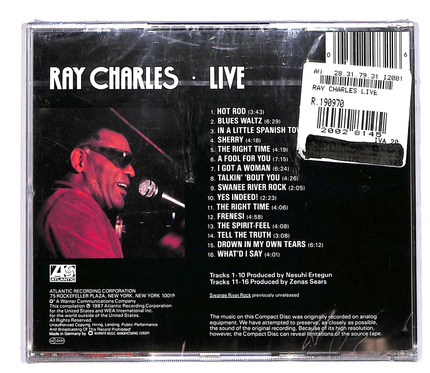 EBOND Ray Charles - Ray Charles Live CD CD061920