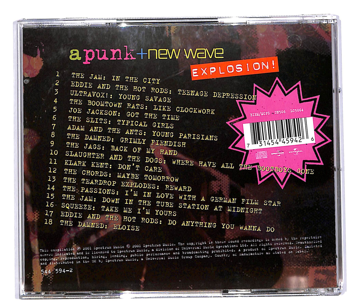 EBOND Various - Punk e New Wave Explosion CD CD061936