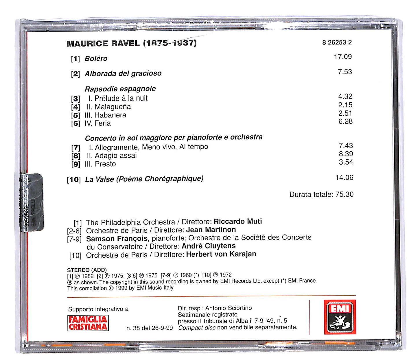 EBOND Maurice Ravel - Maurice Ravel (1875-1937) EDITORIALE CD CD061947