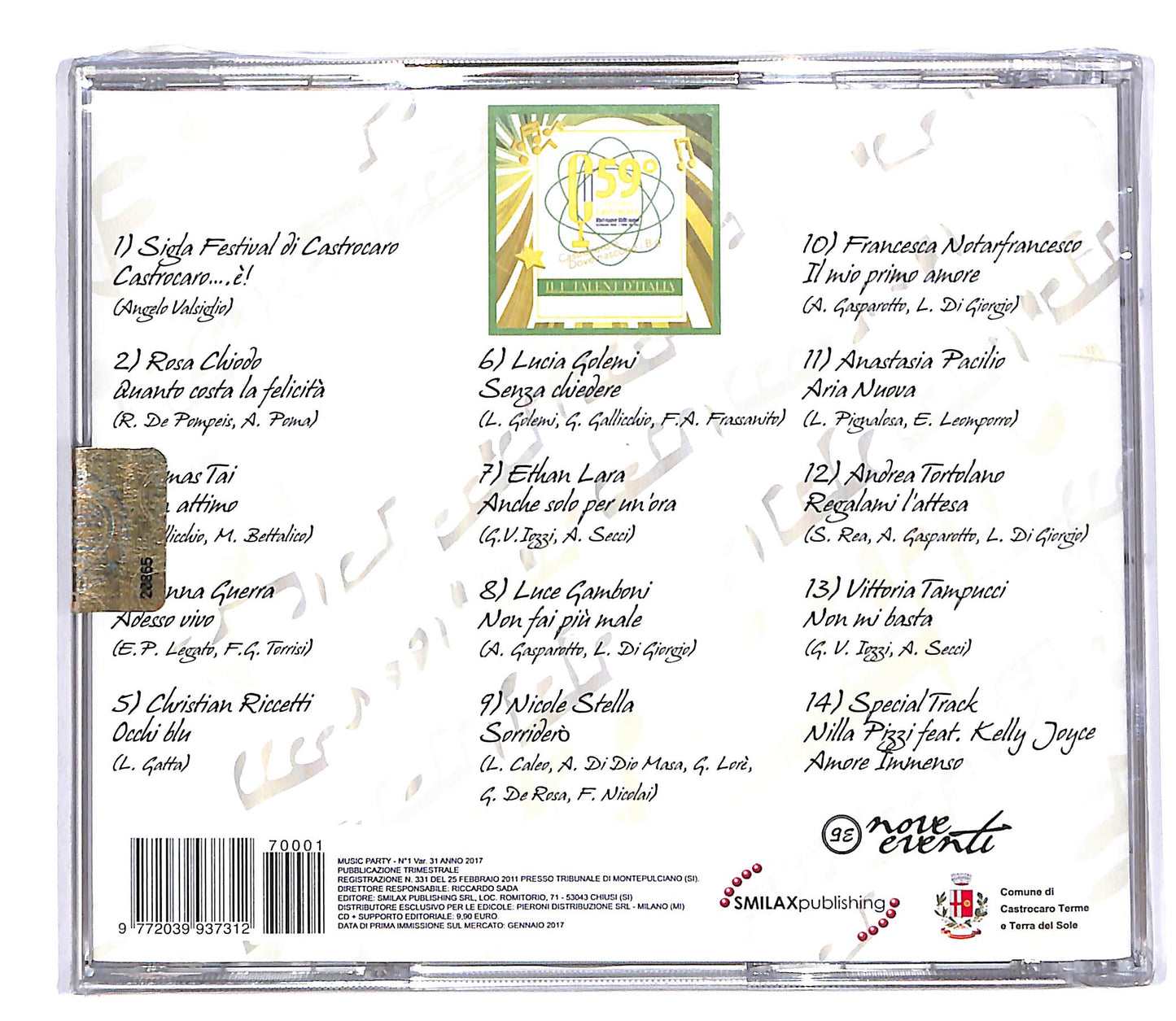 EBOND Various - Festival di Castrocaro 2016 EDITORIALE CD CD062009