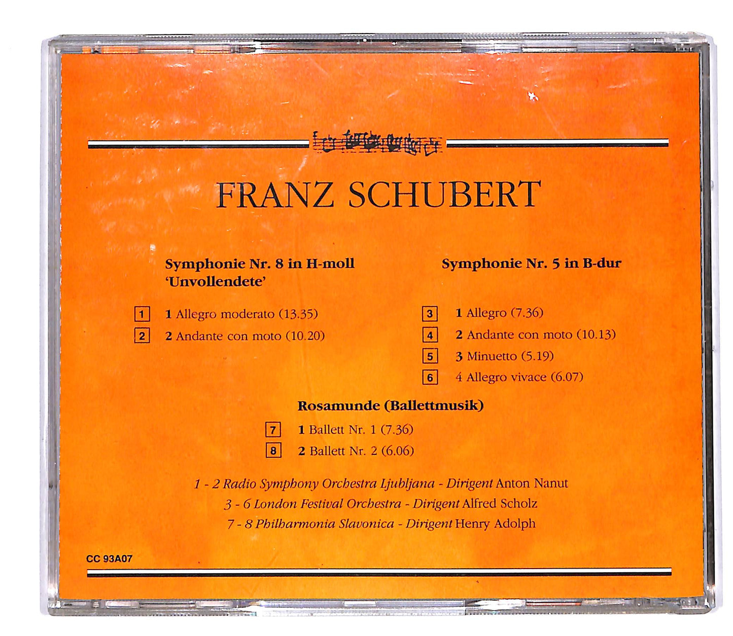 EBOND Schubert - I Capolavori: Sinfonia N 8 In Si Minore Incompiuta CD CD062134